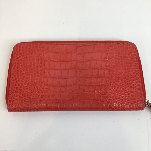 Ann Taylor Loft  Passport Card Organizer Traveling Leather Wallet - Picture 7 of 7